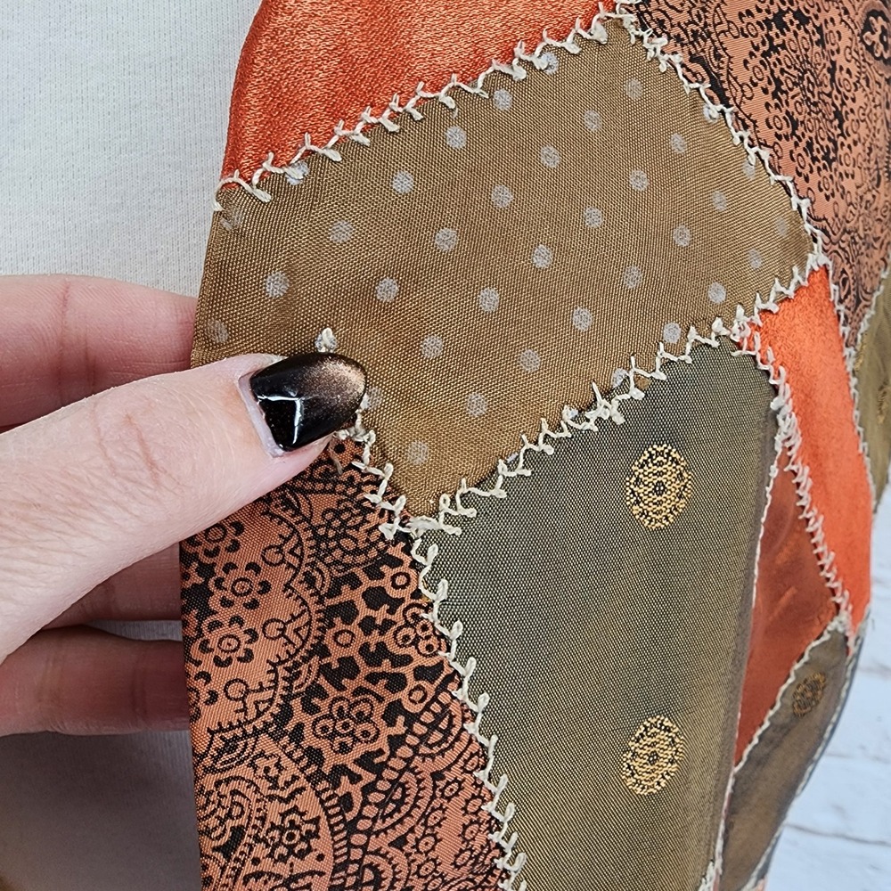 Patchwork Vest In Multicolor By Unknown Brand - image 2